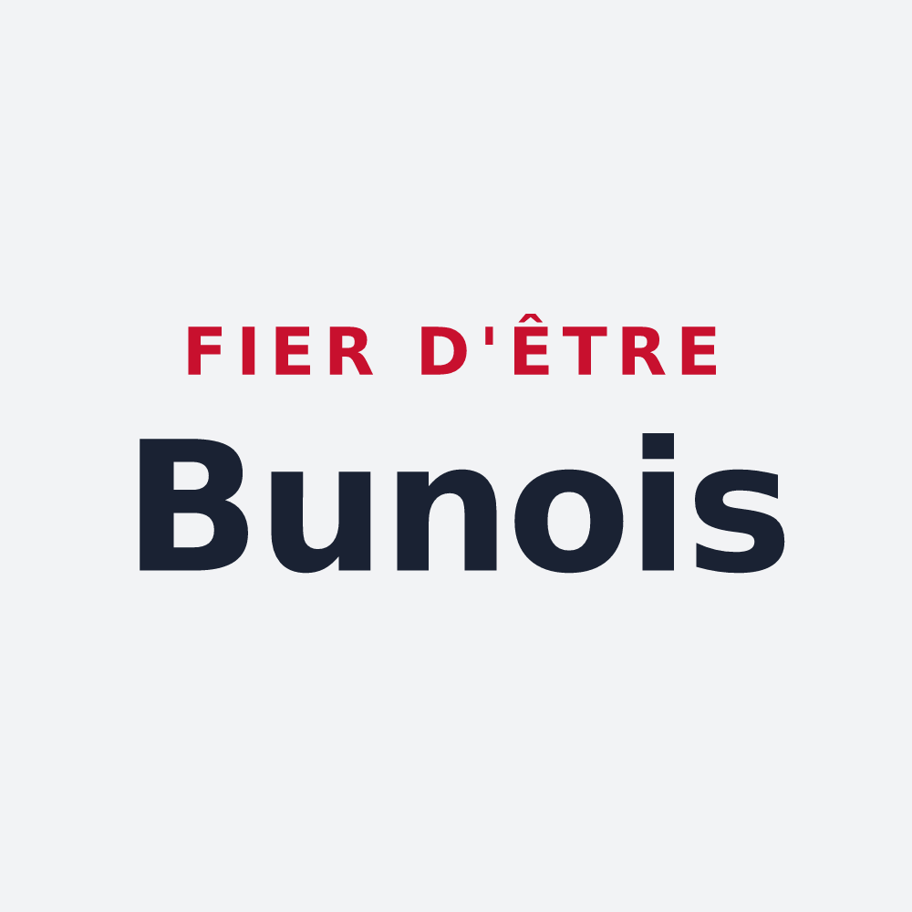 Poster « Fier d'être Bunois » — design pour Bun