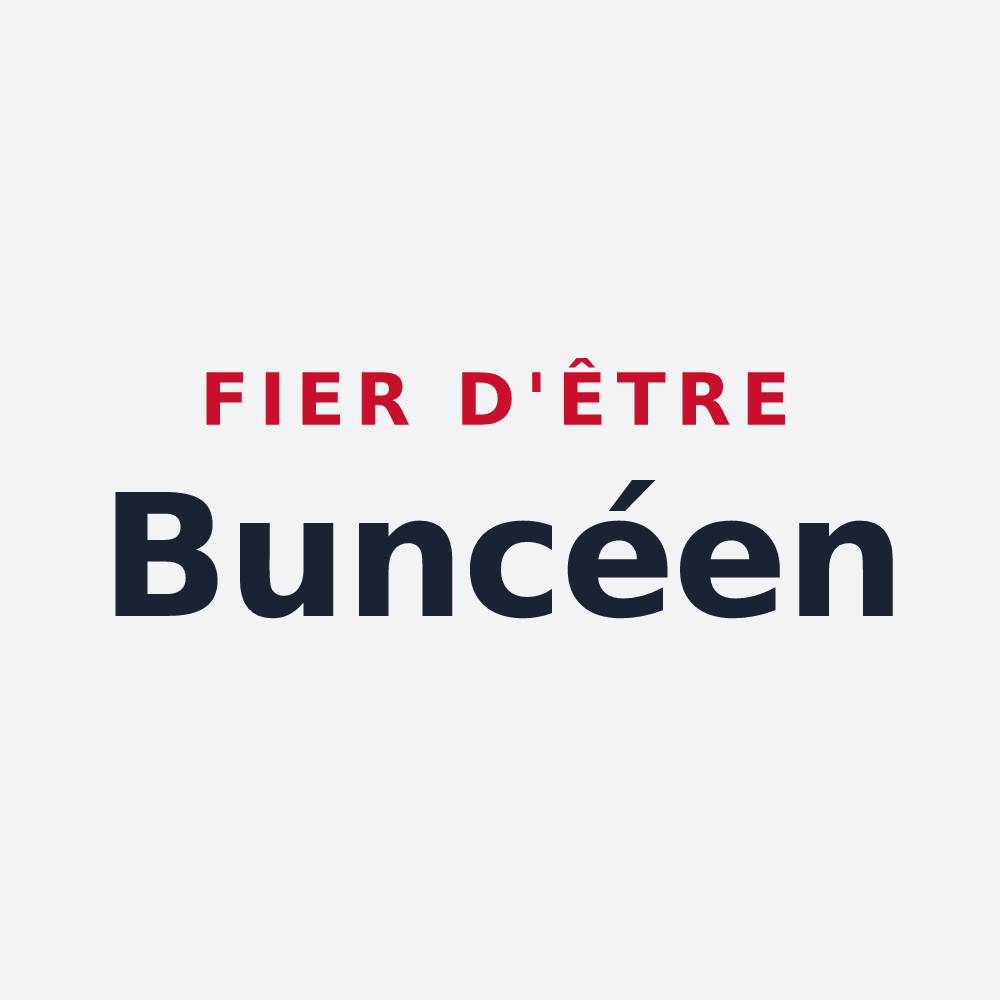 Poster « Fier d'être Buncéen » — design pour Buncey