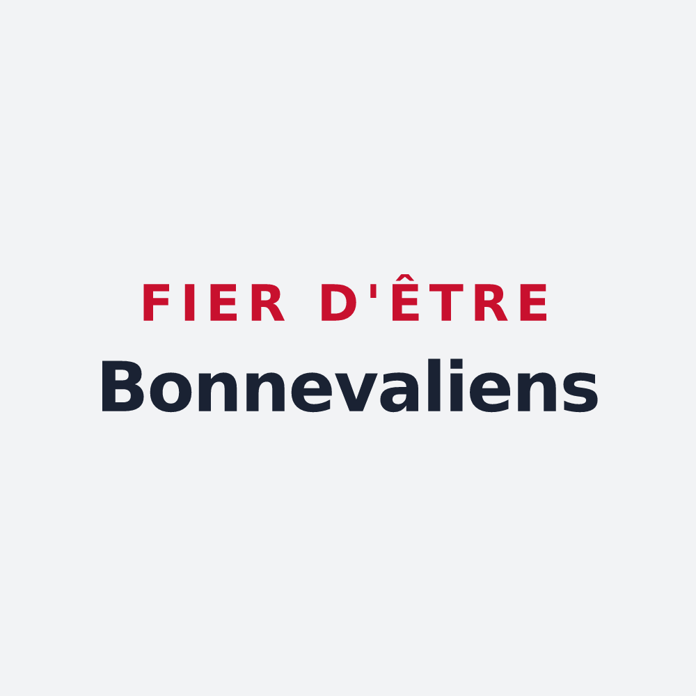 Poster « Fier d'être Bonnevaliens » — design pour Buno-Bonnevaux