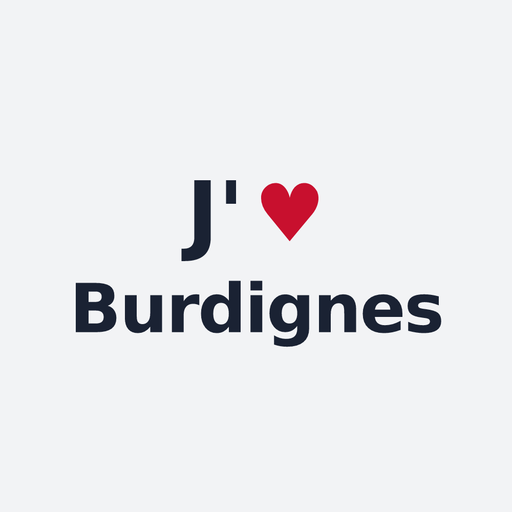 Poster personnalisé Burdignes — design J'aime Burdignes