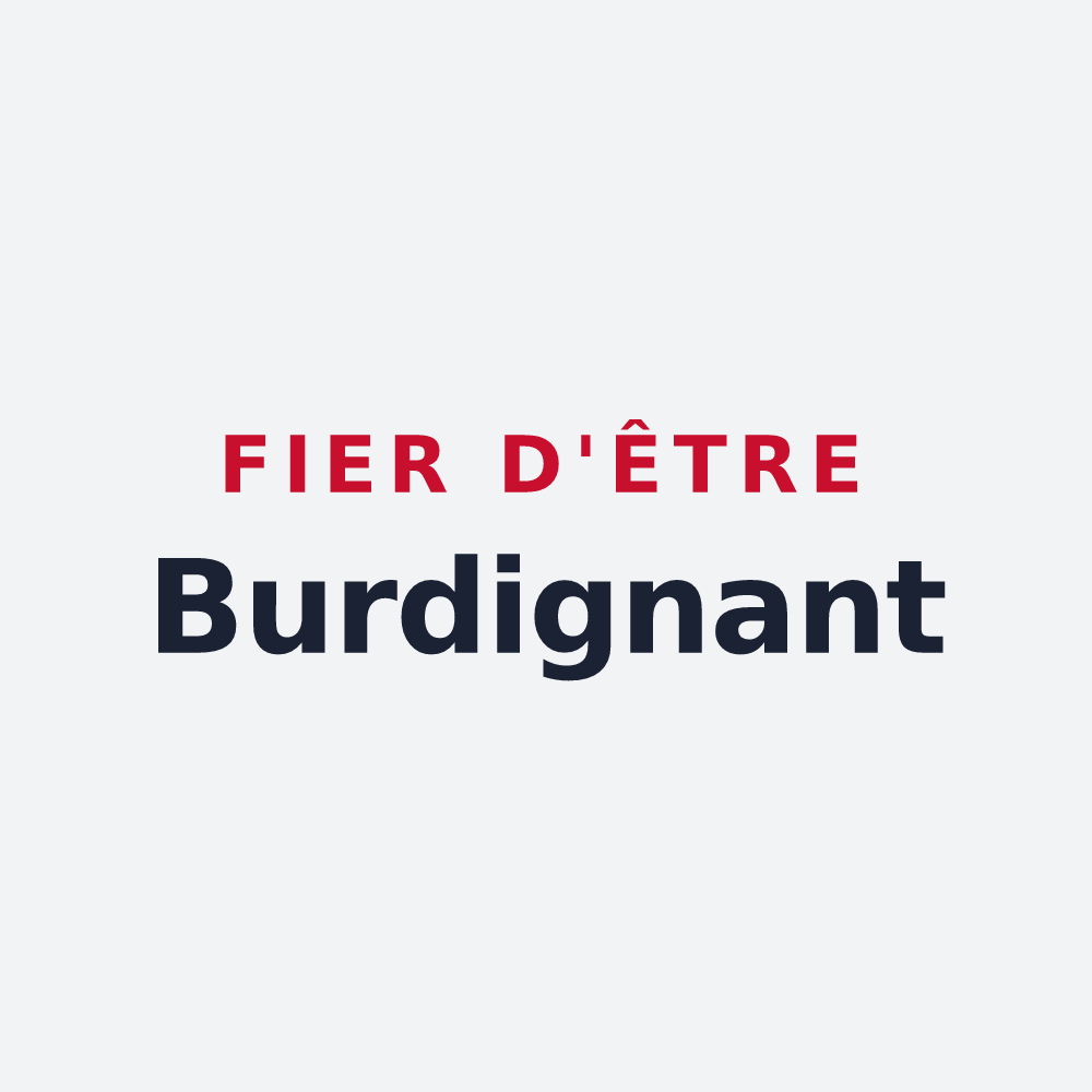Poster « Fier d'être Burdignant » — design pour Burdignes