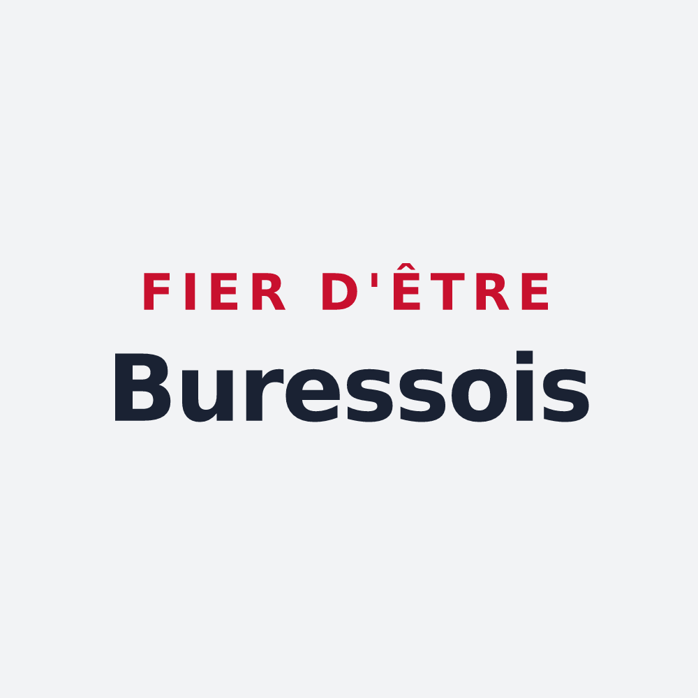 Poster « Fier d'être Buressois » — design pour Bures-sur-Yvette