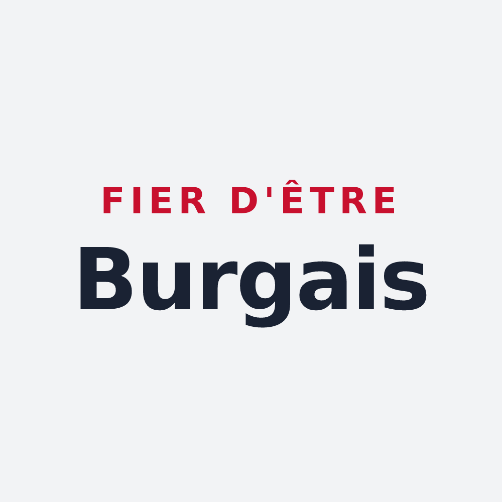 Poster « Fier d'être Burgais » — design pour Burg