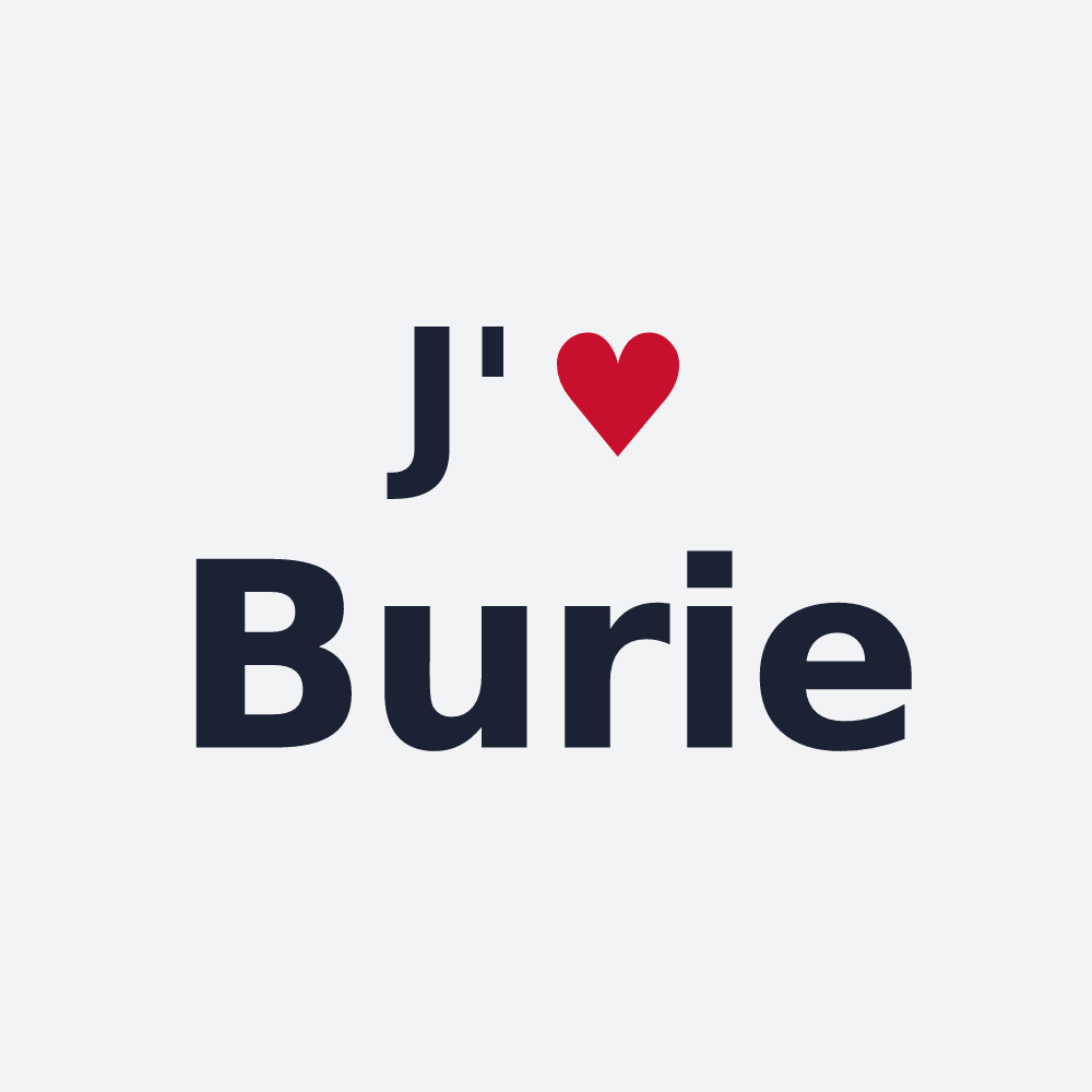 Poster personnalisé Burie — design J'aime Burie