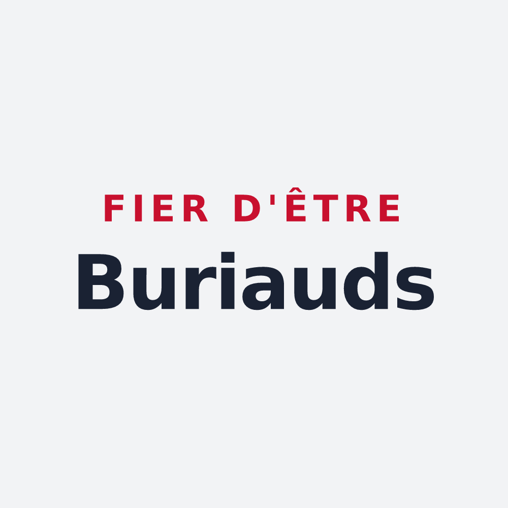 Poster « Fier d'être Buriauds » — design pour Burie