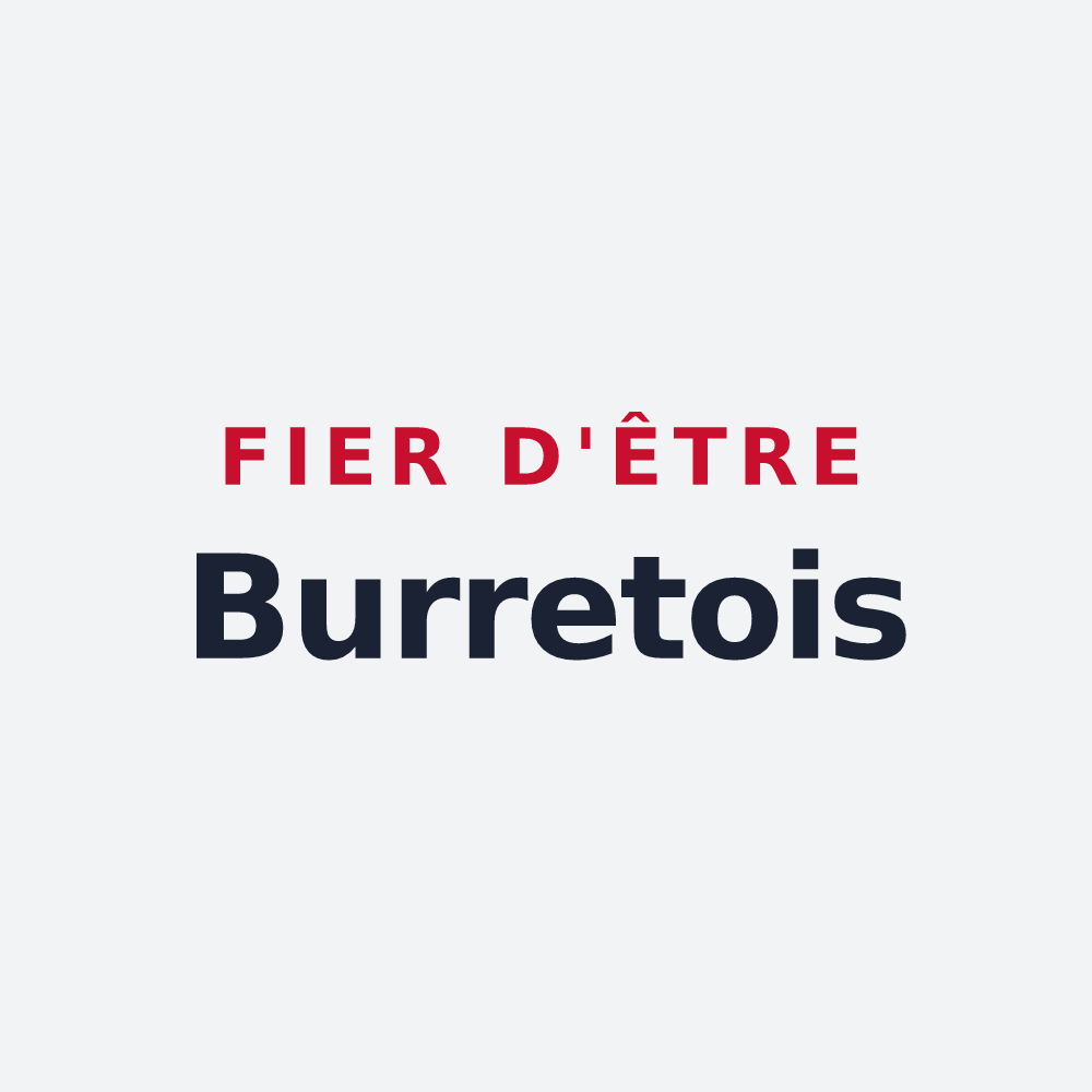 Poster « Fier d'être Burretois » — design pour Burret