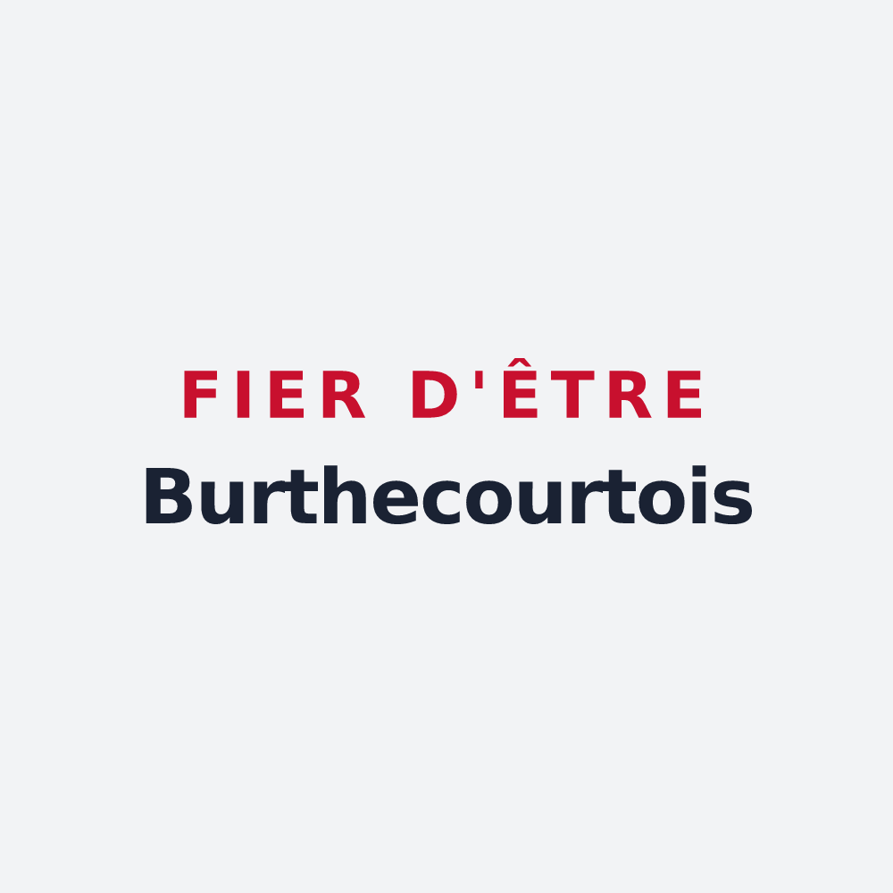 Poster « Fier d'être Burthecourtois » — design pour Burthecourt-aux-Chênes