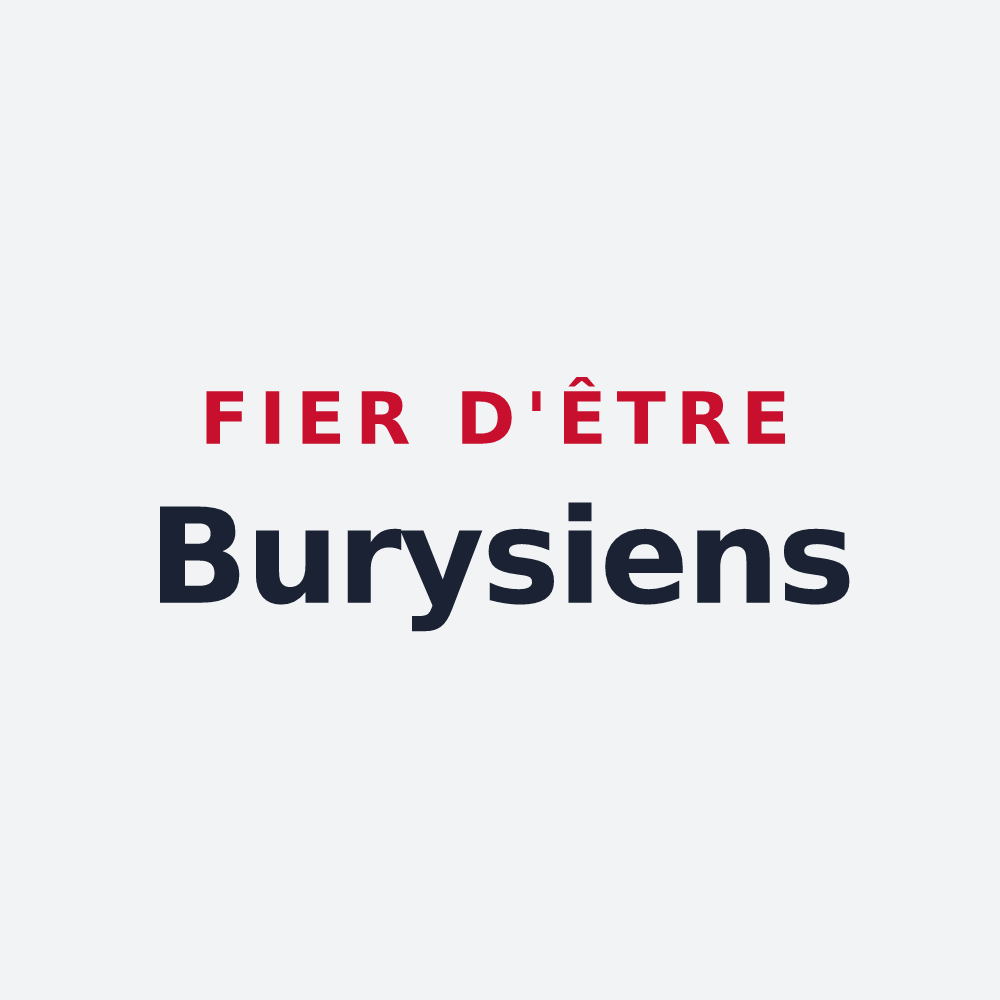 Poster « Fier d'être Burysiens » — design pour Bury