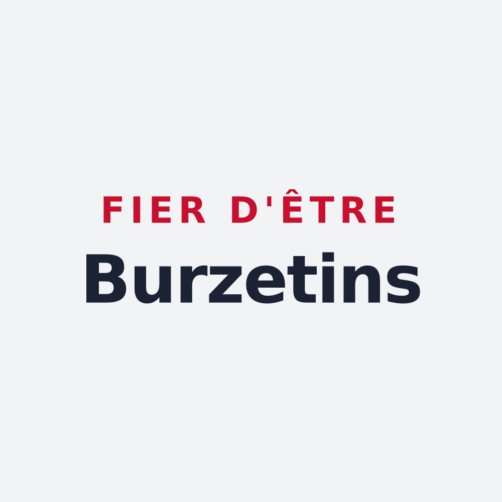 Poster « Fier d'être Burzetins » — design pour Burzet