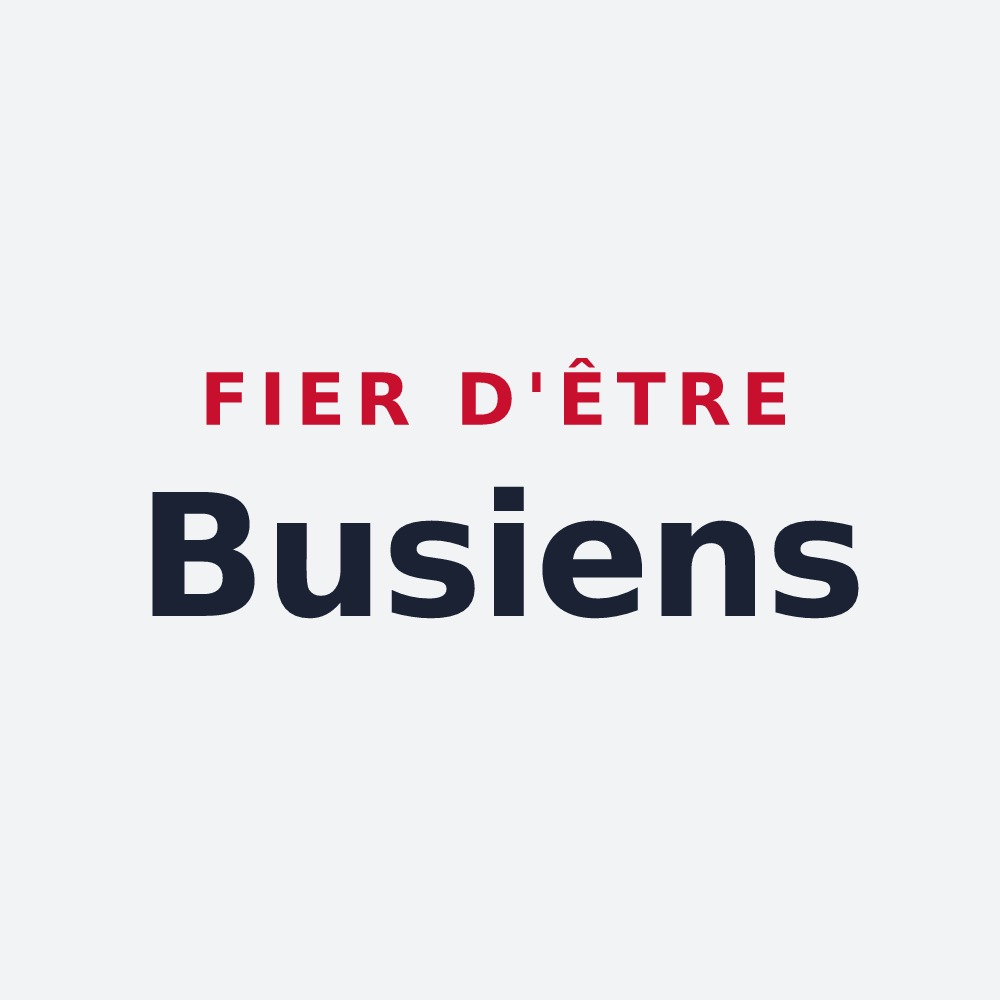 Poster « Fier d'être Busiens » — design pour Bus-la-Mésière