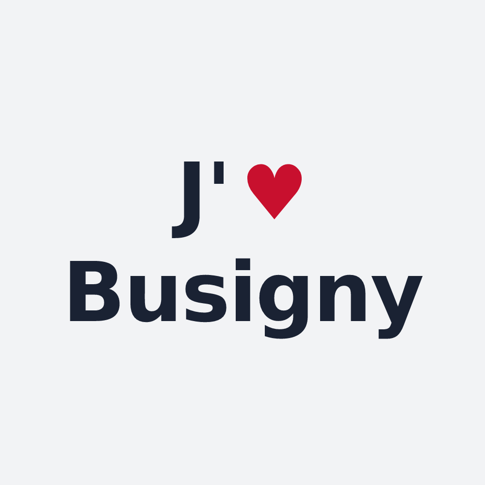 Poster personnalisé Busigny — design J'aime Busigny
