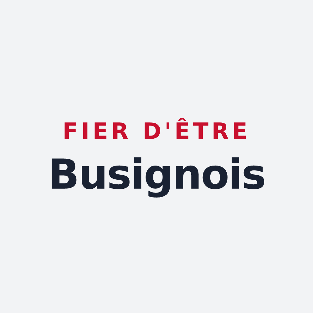 Poster « Fier d'être Busignois » — design pour Busigny