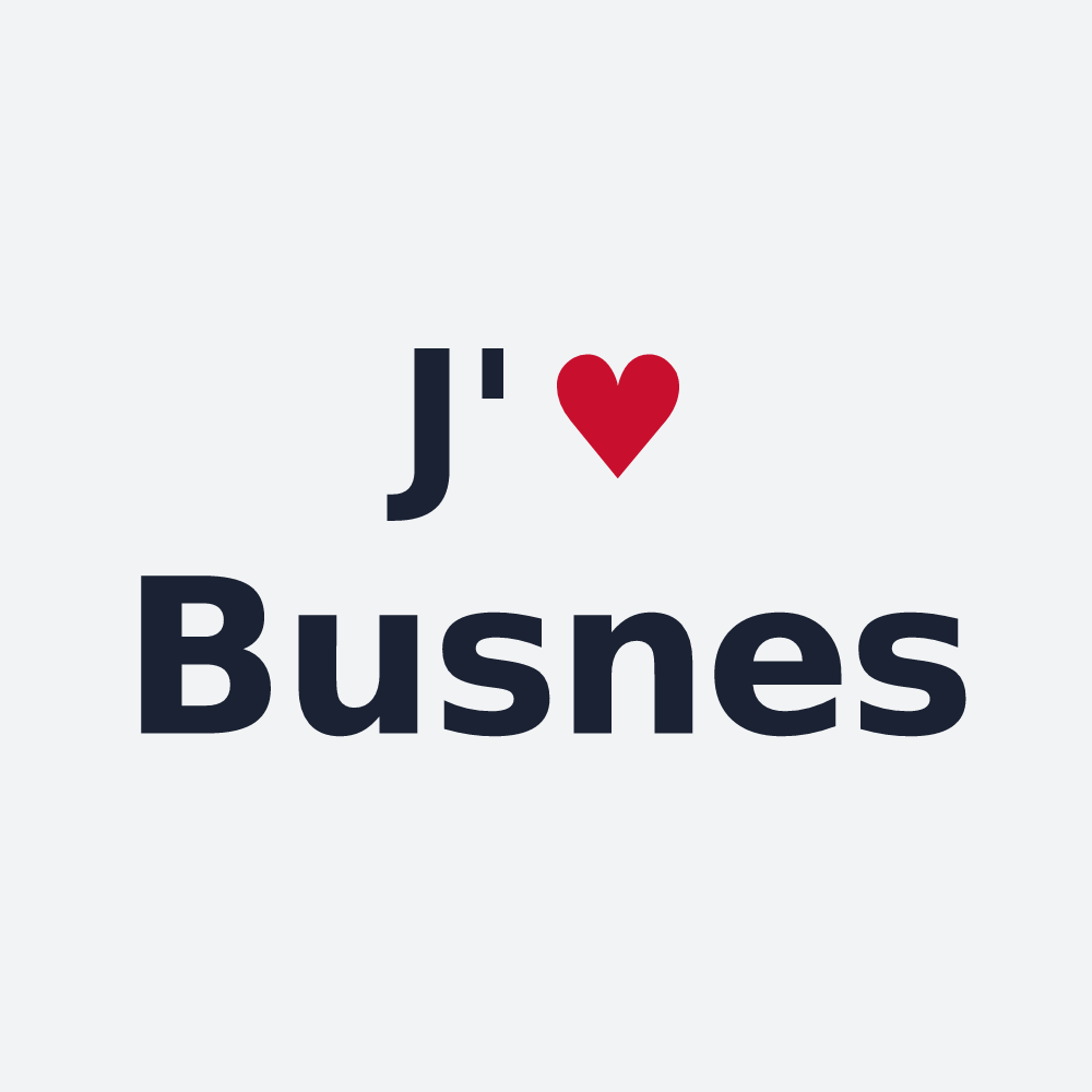 Poster personnalisé Busnes — design J'aime Busnes