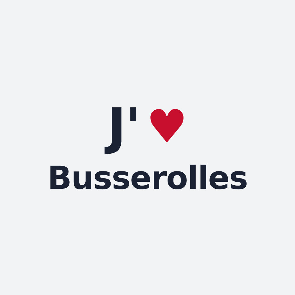 Poster personnalisé Busserolles — design J'aime Busserolles