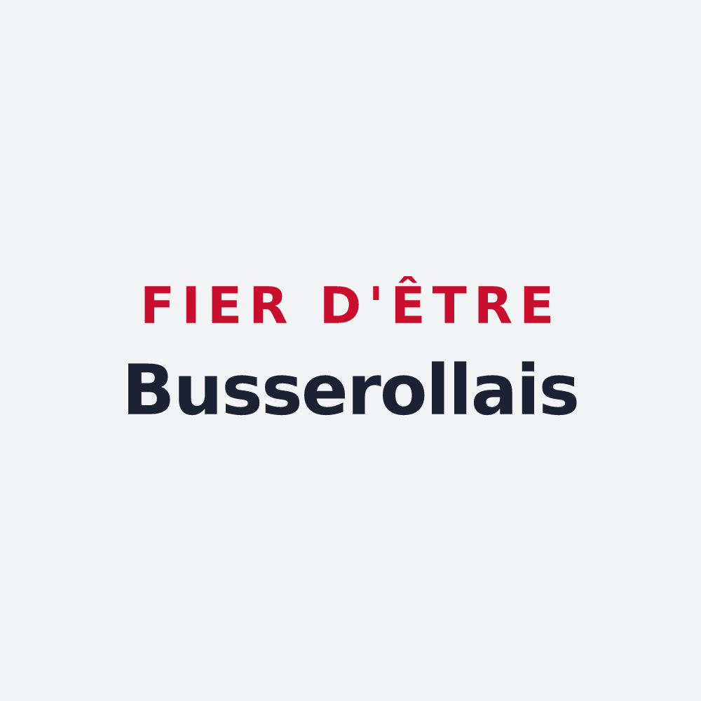 Poster « Fier d'être Busserollais » — design pour Busserolles