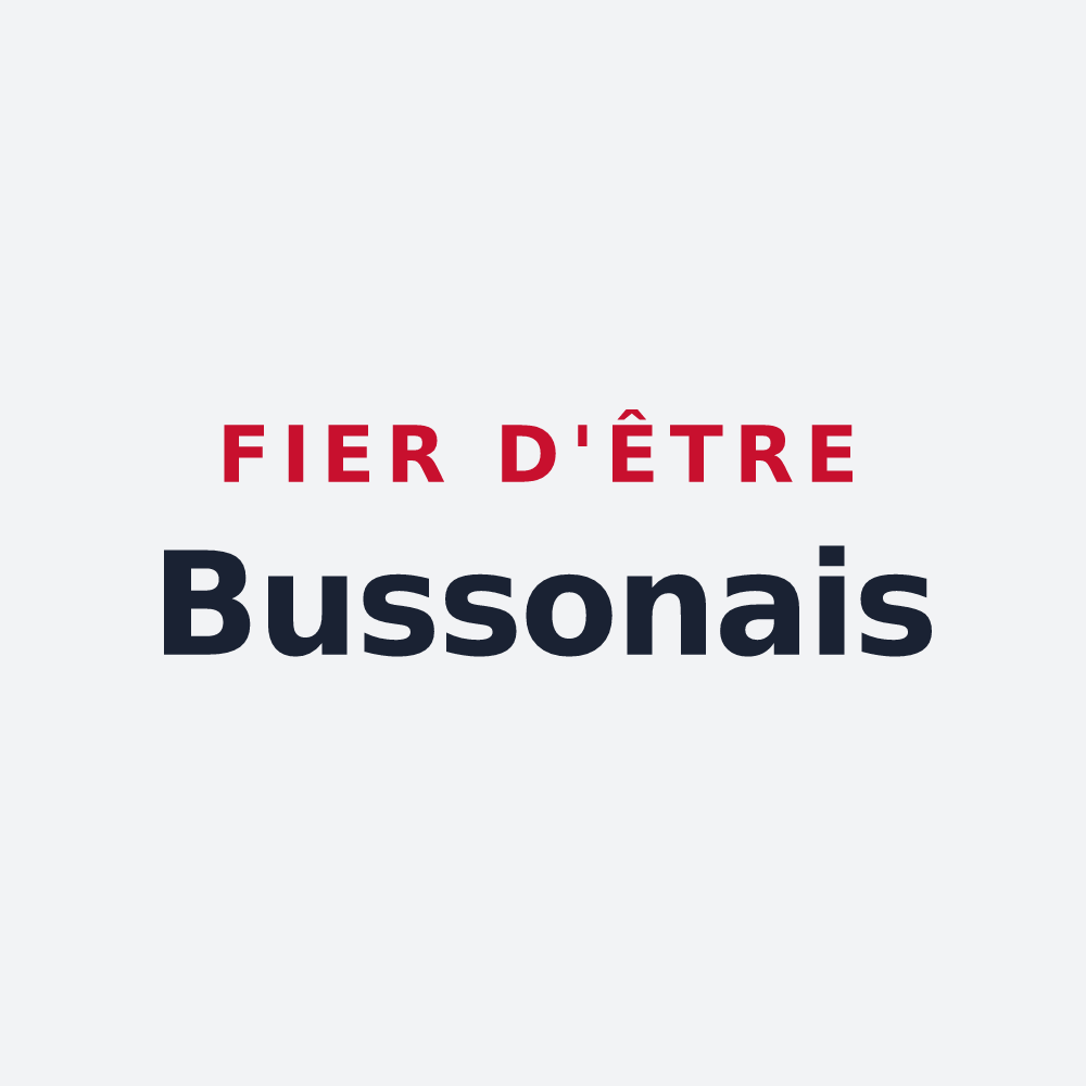 Poster « Fier d'être Bussonais » — design pour Busson