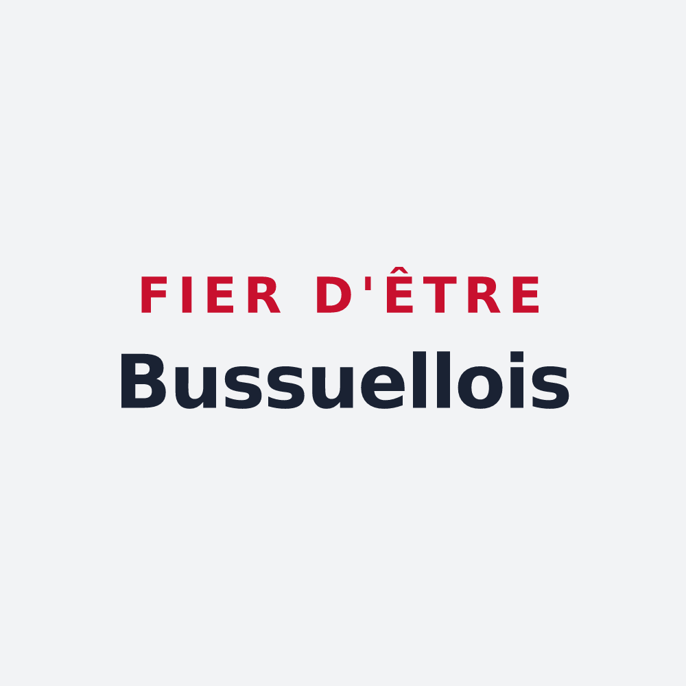 Poster « Fier d'être Bussuellois » — design pour Bussus-lès-Yaucourt
