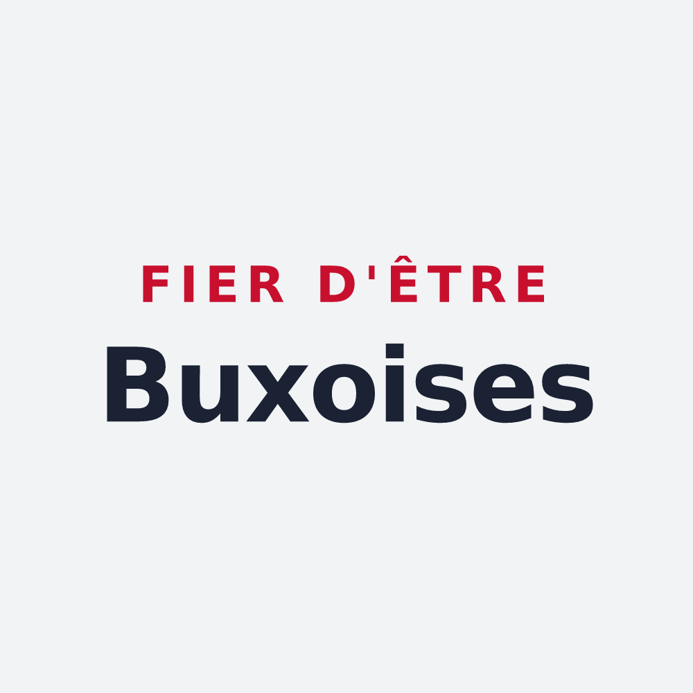 Poster « Fier d'être Buxoises » — design pour Bussy-le-Repos