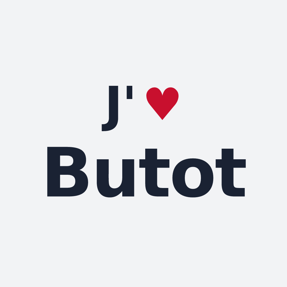 Poster personnalisé Butot — design J'aime Butot