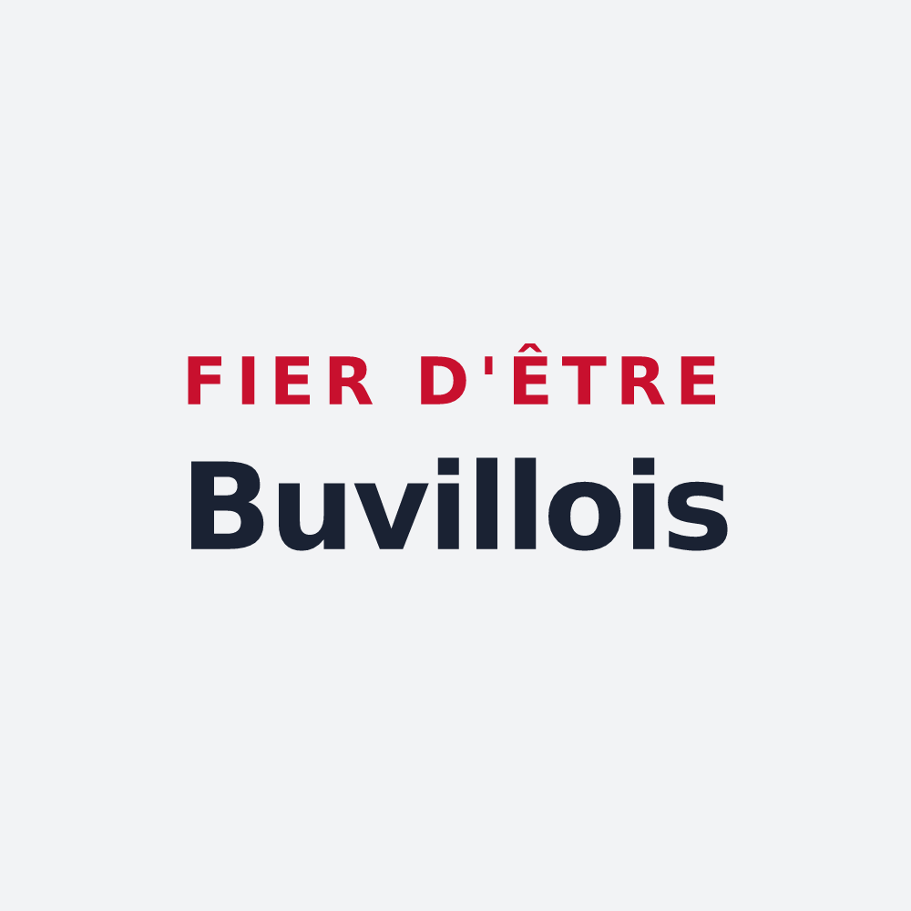 Poster « Fier d'être Buvillois » — design pour Buvilly