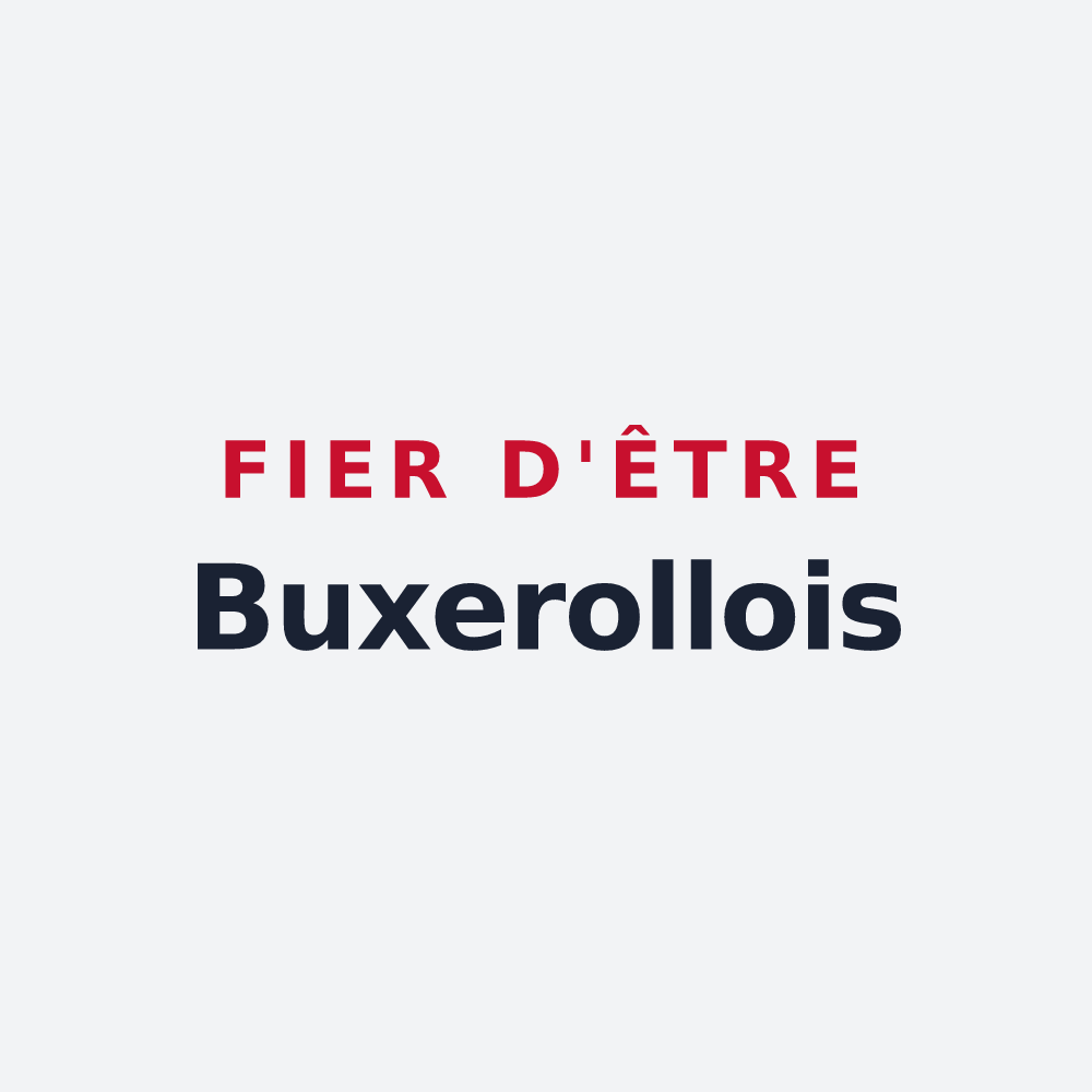 Poster « Fier d'être Buxerollois » — design pour Buxerolles