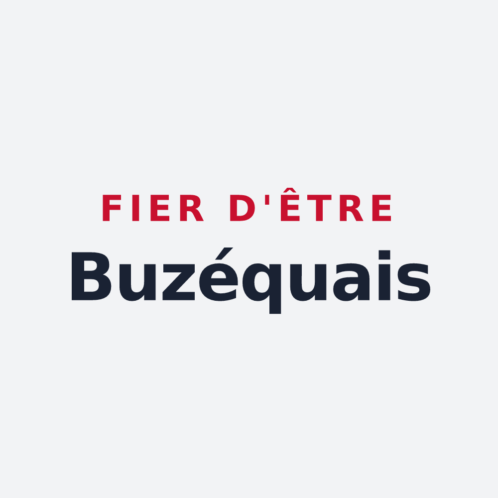 Poster « Fier d'être Buzéquais » — design pour Buzet-sur-Baïse