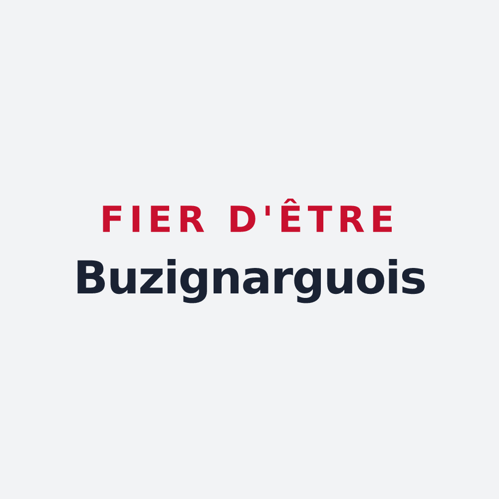 Poster « Fier d'être Buzignarguois » — design pour Buzignargues