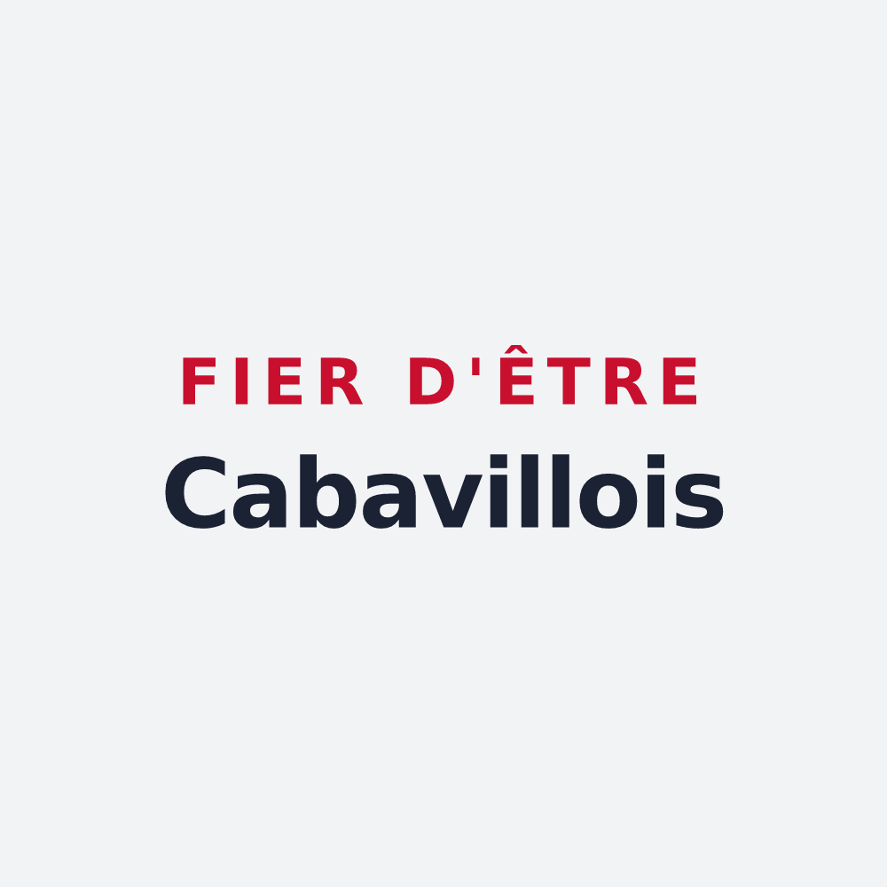 Poster « Fier d'être Cabavillois » — design pour Cabanac-Séguenville