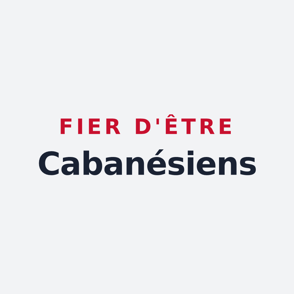 Poster « Fier d'être Cabanésiens » — design pour Cabanès