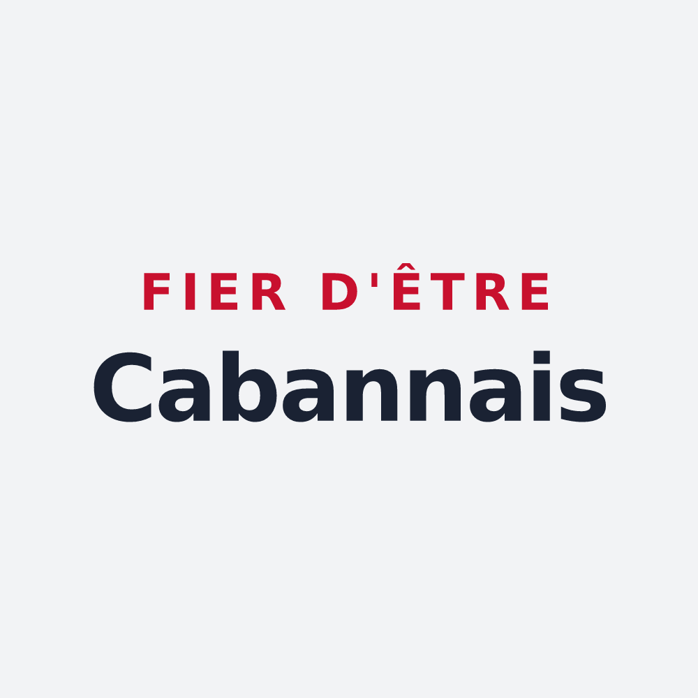 Poster « Fier d'être Cabannais » — design pour Cabannes
