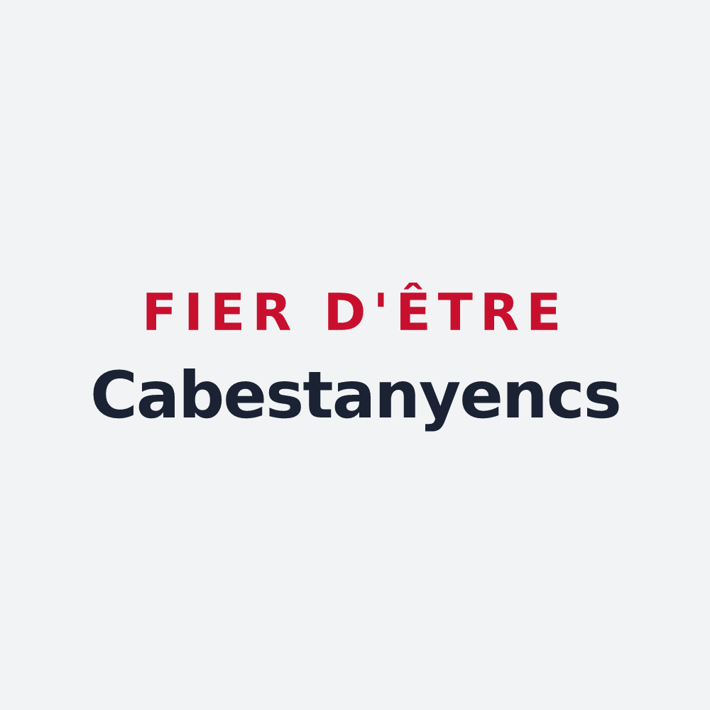 Poster « Fier d'être Cabestanyencs » — design pour Cabestany