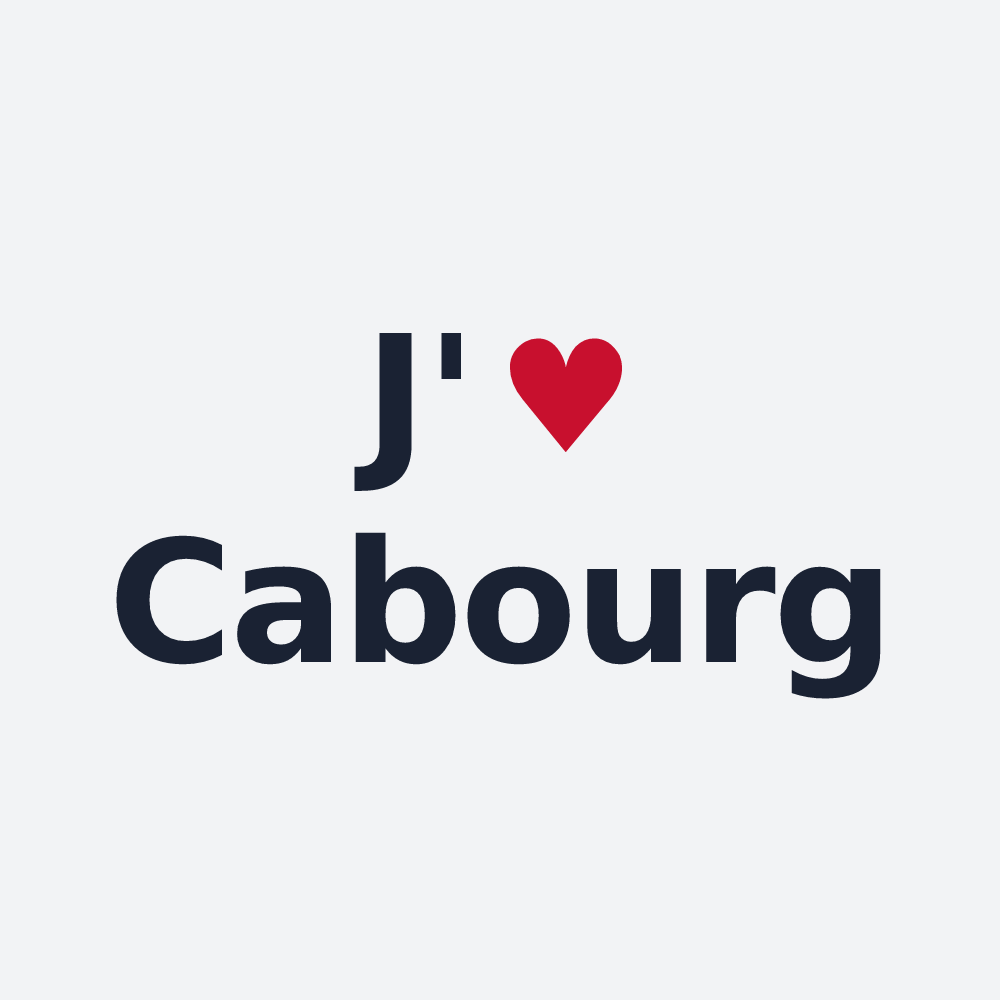 Poster personnalisé Cabourg — design J'aime Cabourg