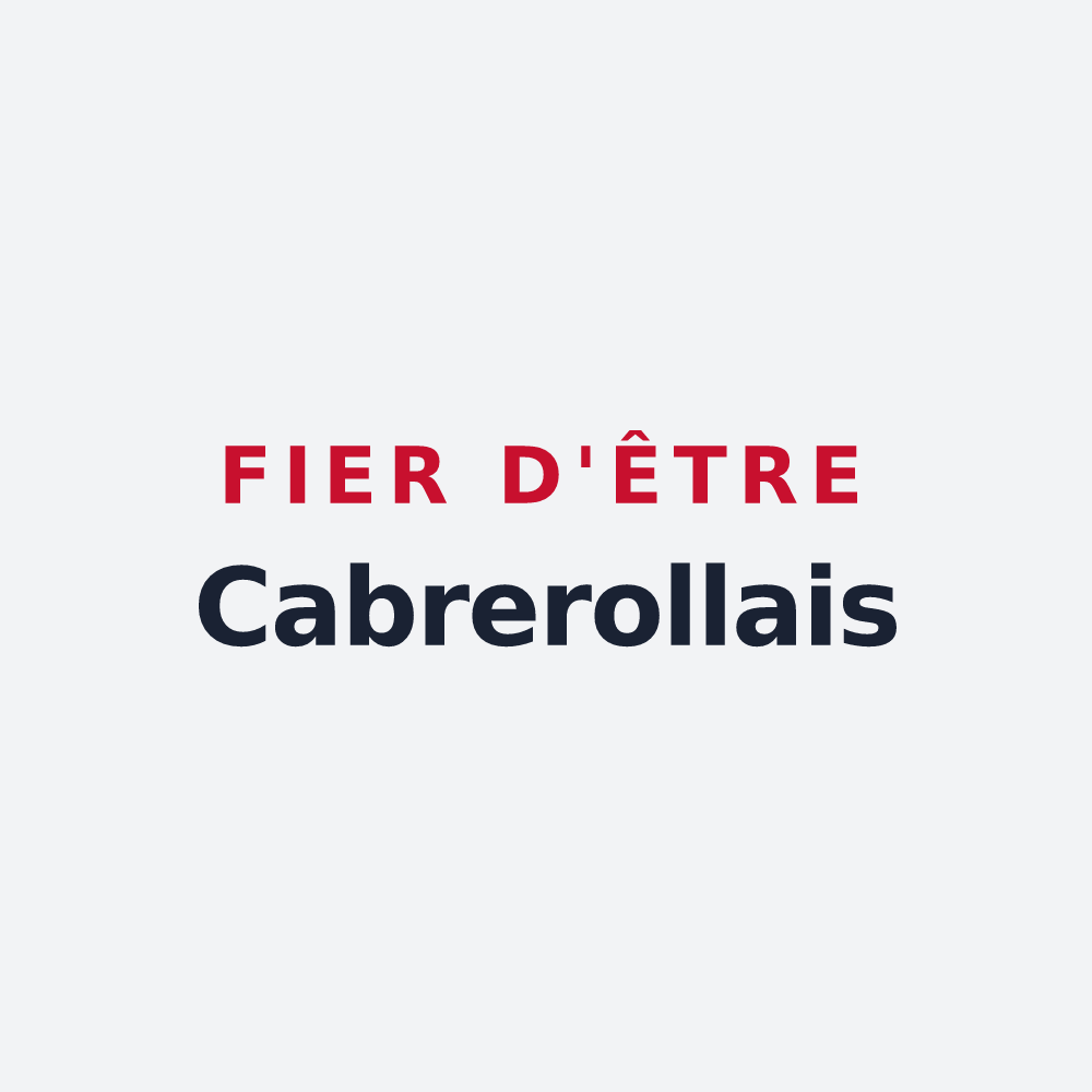 Poster « Fier d'être Cabrerollais » — design pour Cabrerolles