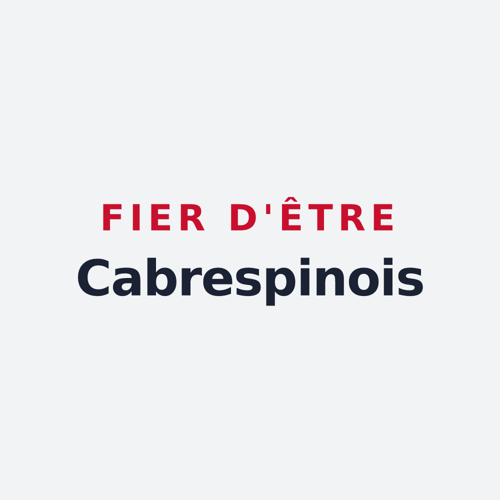 Poster « Fier d'être Cabrespinois » — design pour Cabrespine