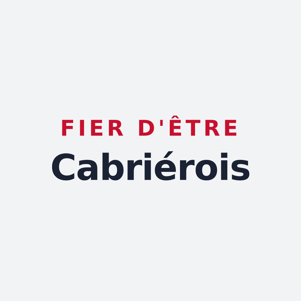 Poster « Fier d'être Cabriérois » — design pour Cabrières-d'Avignon