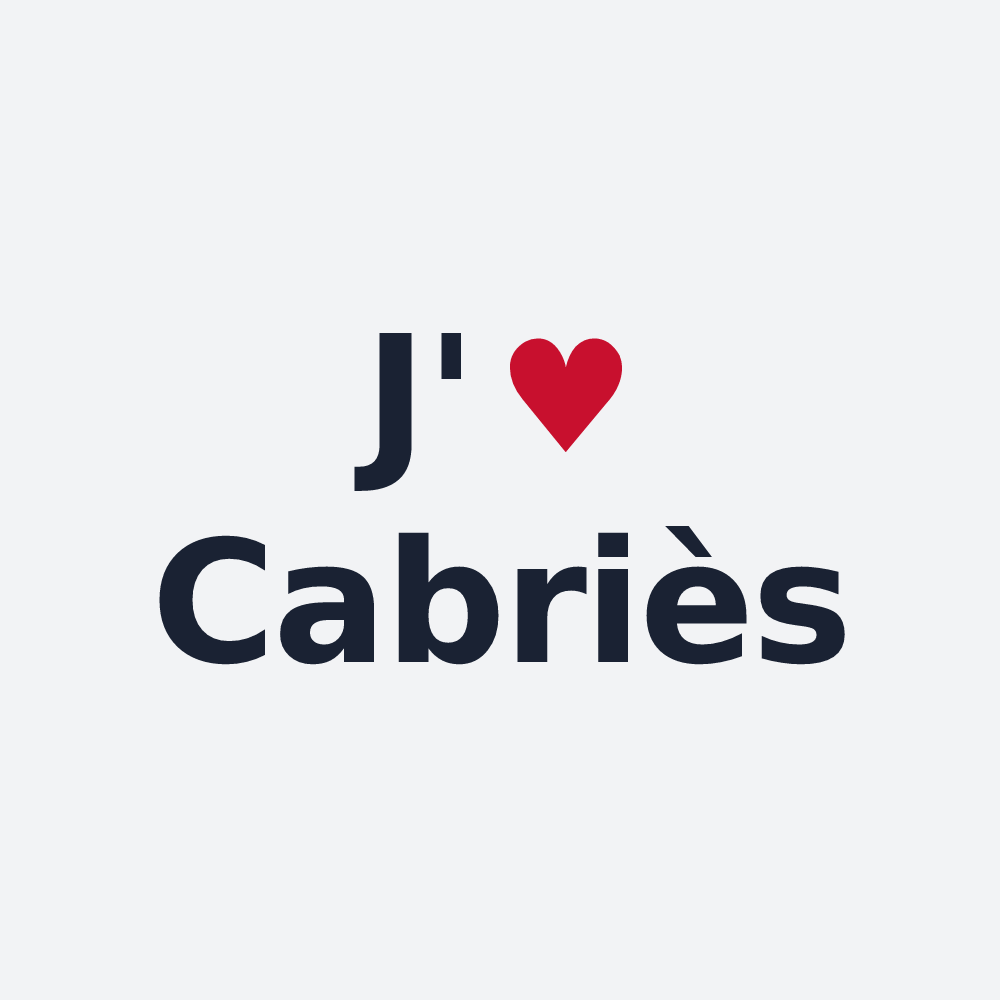 Poster personnalisé Cabriès — design J'aime Cabriès