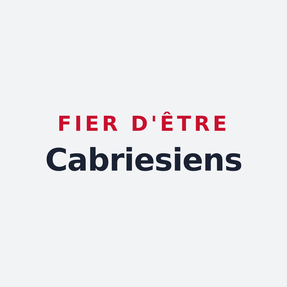 Poster « Fier d'être Cabriesiens » — design pour Cabriès