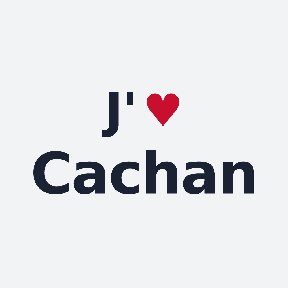 Poster personnalisé Cachan — design J'aime Cachan
