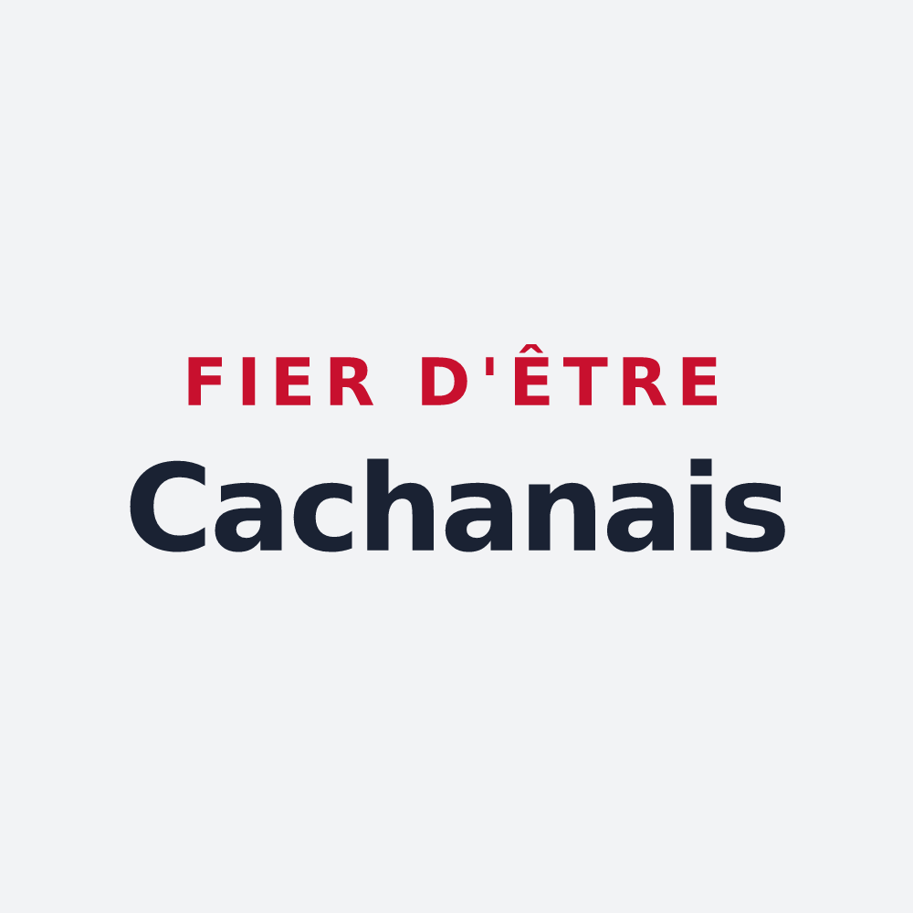 Poster « Fier d'être Cachanais » — design pour Cachan