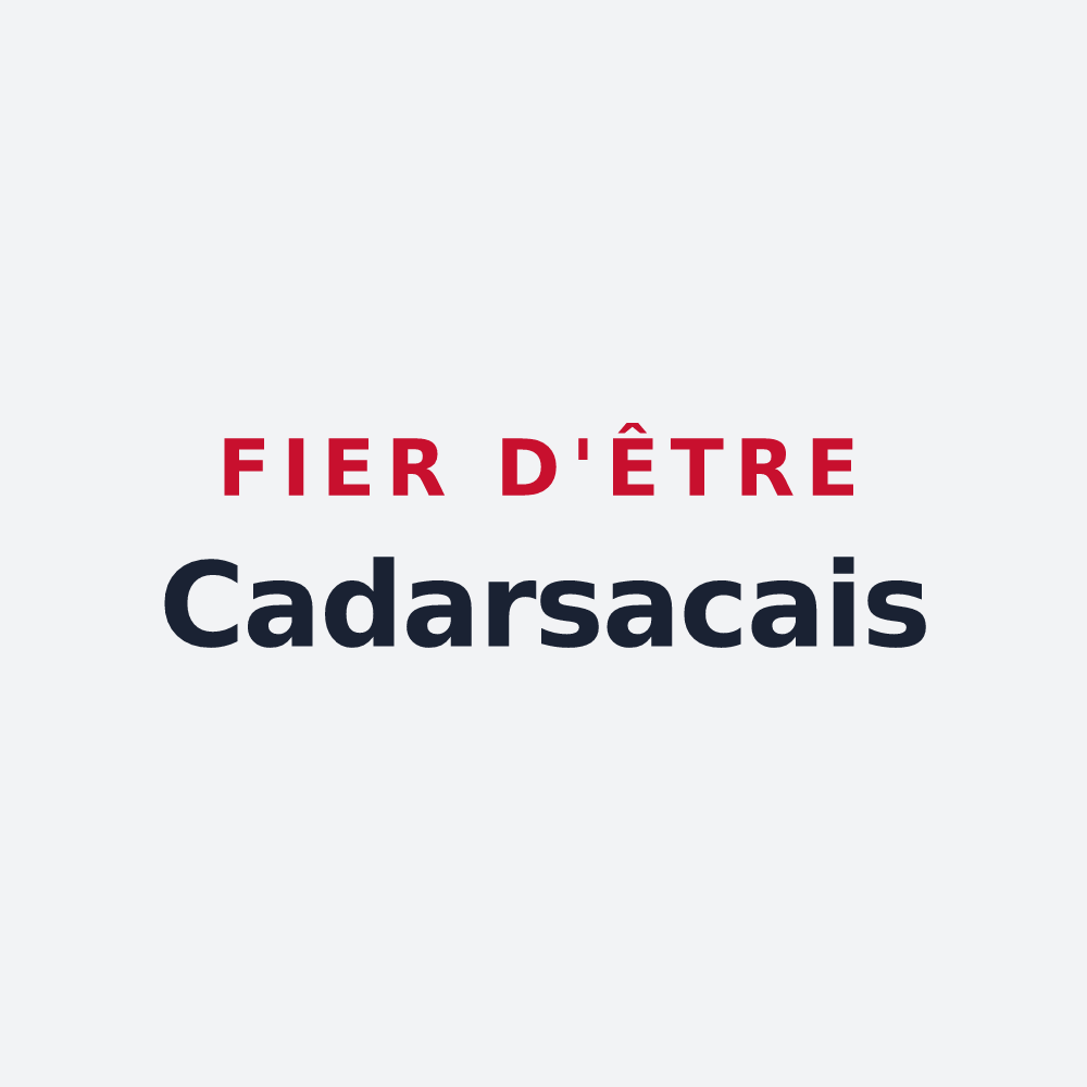 Poster « Fier d'être Cadarsacais » — design pour Cadarsac
