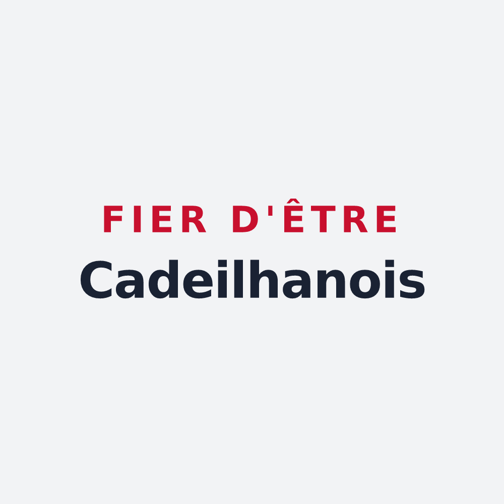 Poster « Fier d'être Cadeilhanois » — design pour Cadeilhan-Trachère