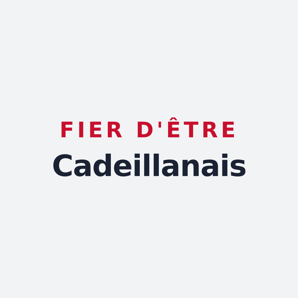 Poster « Fier d'être Cadeillanais » — design pour Cadeillan