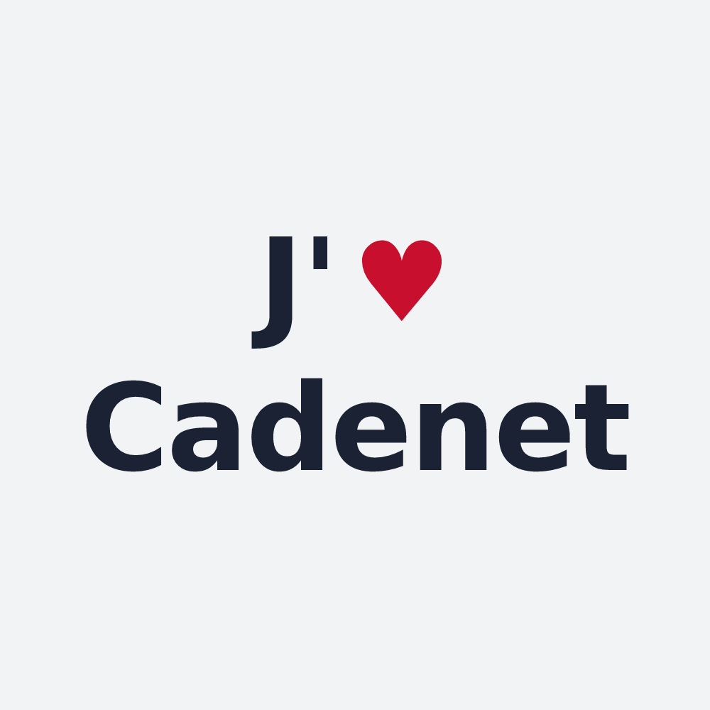 Poster personnalisé Cadenet — design J'aime Cadenet