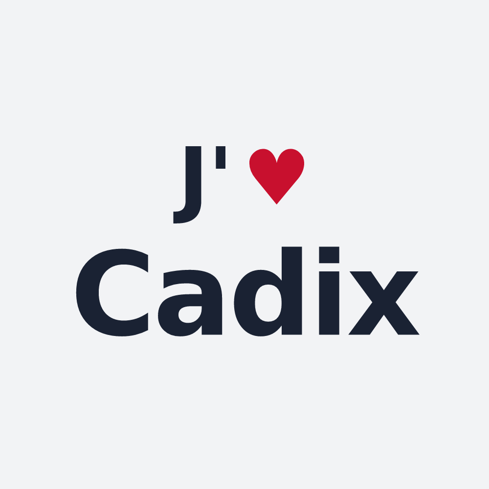 Poster personnalisé Cadix — design J'aime Cadix