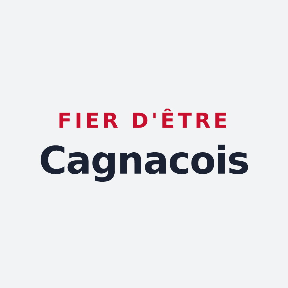 Poster « Fier d'être Cagnacois » — design pour Cagnac-les-Mines