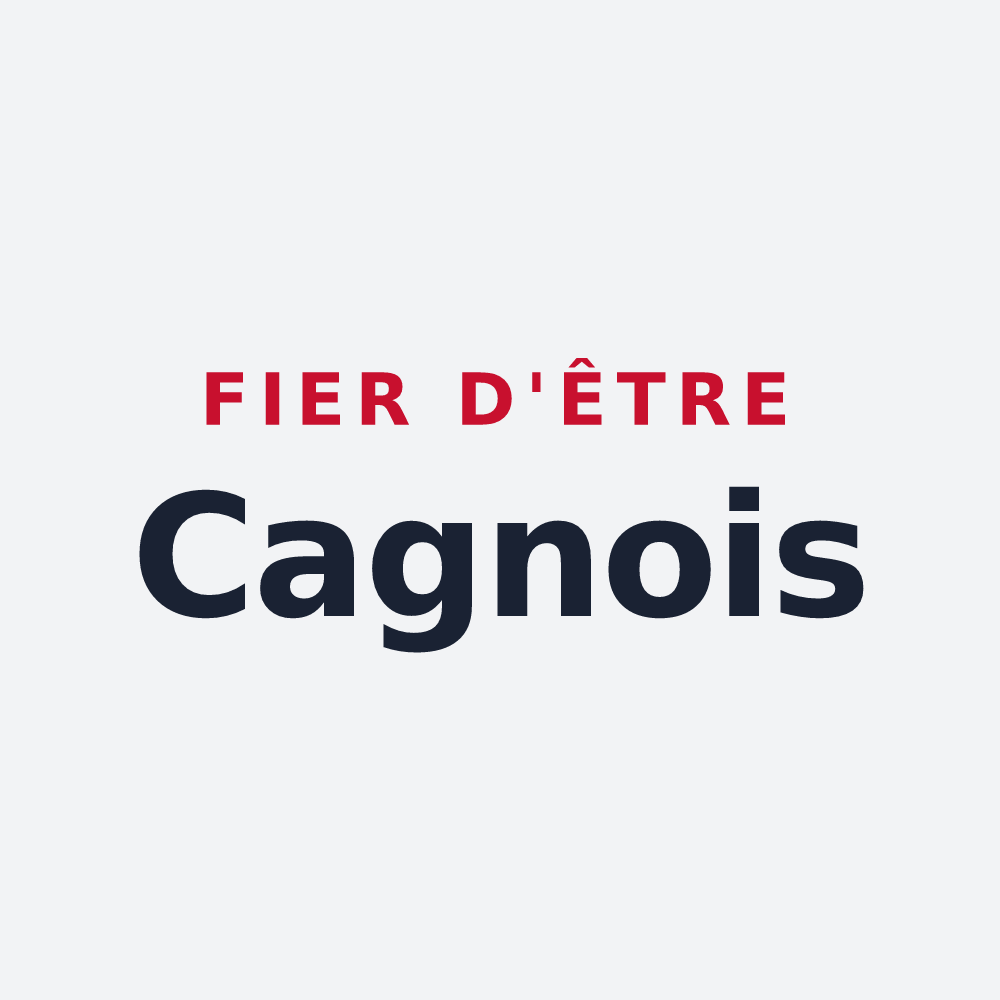Poster « Fier d'être Cagnois » — design pour Cagnes-sur-Mer