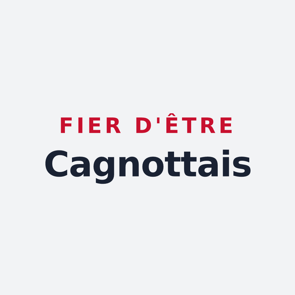 Poster « Fier d'être Cagnottais » — design pour Cagnotte