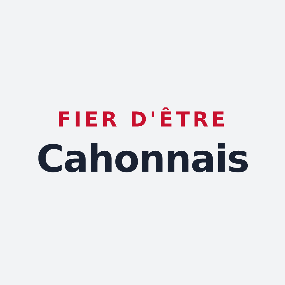 Poster « Fier d'être Cahonnais » — design pour Cahon
