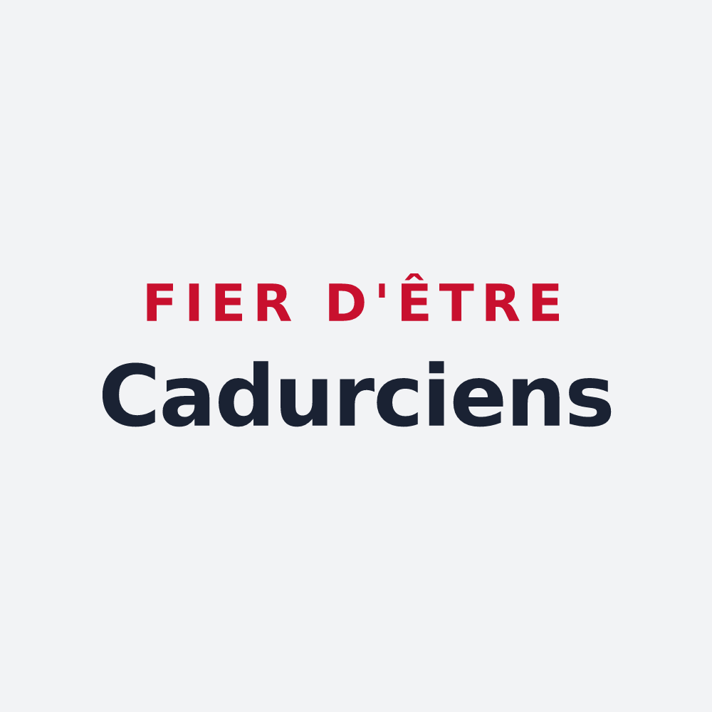 Poster « Fier d'être Cadurciens » — design pour Cahors