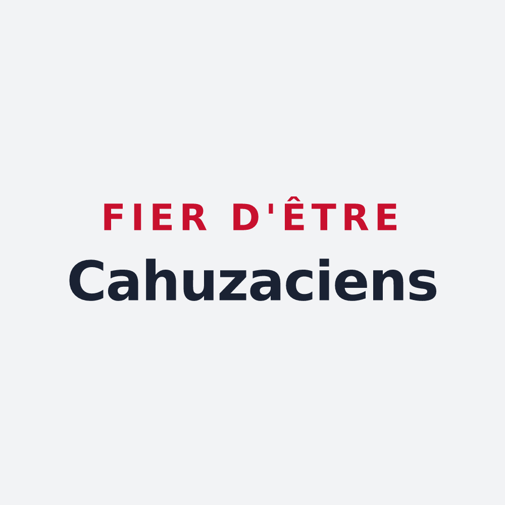 Poster « Fier d'être Cahuzaciens » — design pour Cahuzac-sur-Adour